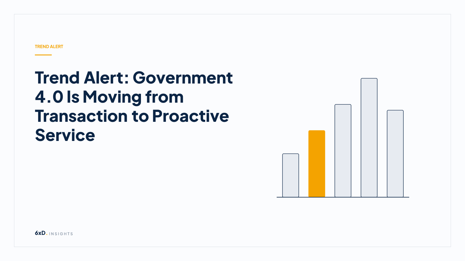 Trend Alert: Government 4.0 Is Moving from Transaction to Proactive Service