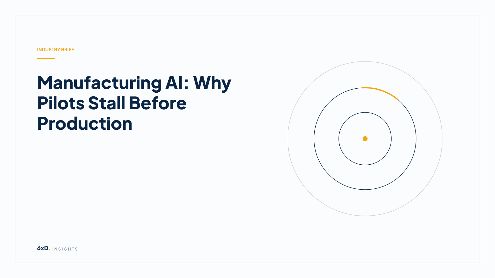 Manufacturing AI: Why Pilots Stall Before Production