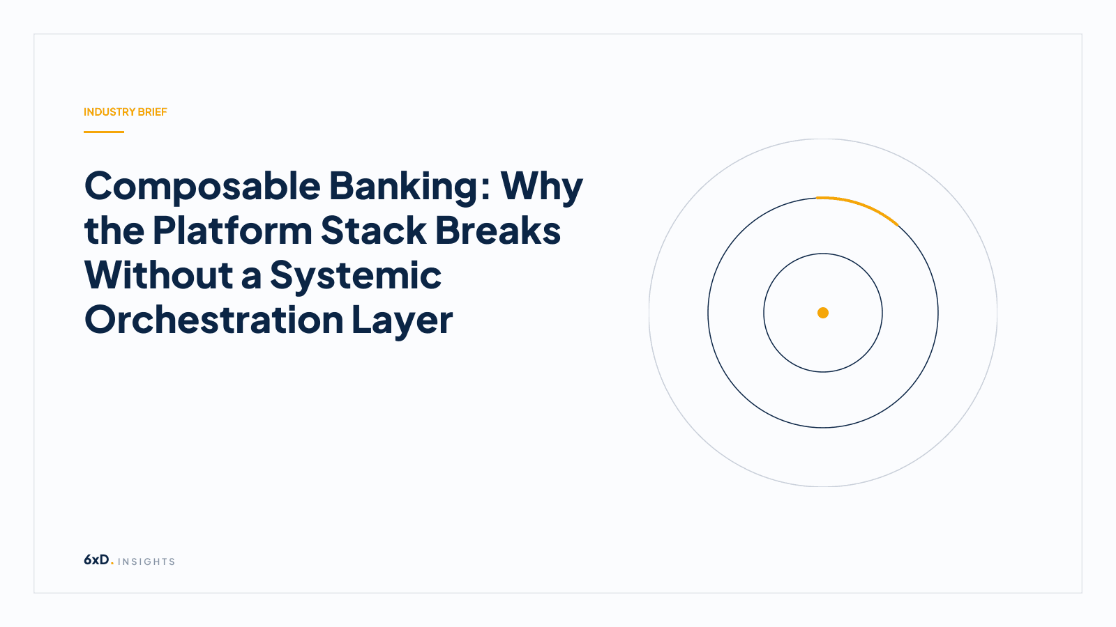 Composable Banking: Why the Platform Stack Breaks Without a Systemic Orchestration Layer