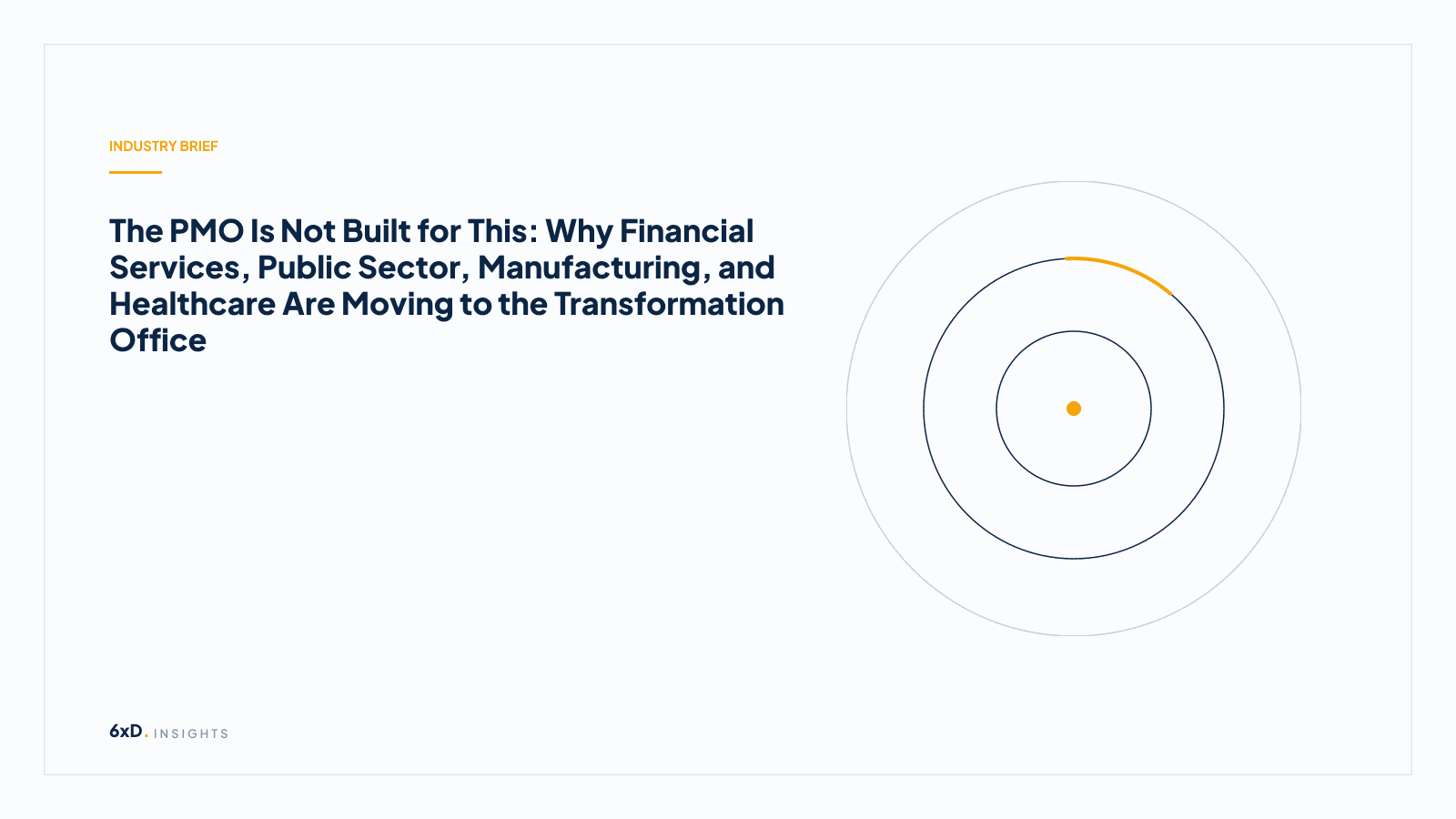 The PMO Is Not Built for This: Why Financial Services, Public Sector, Manufacturing, and Healthcare Are Moving to the Transformation Office