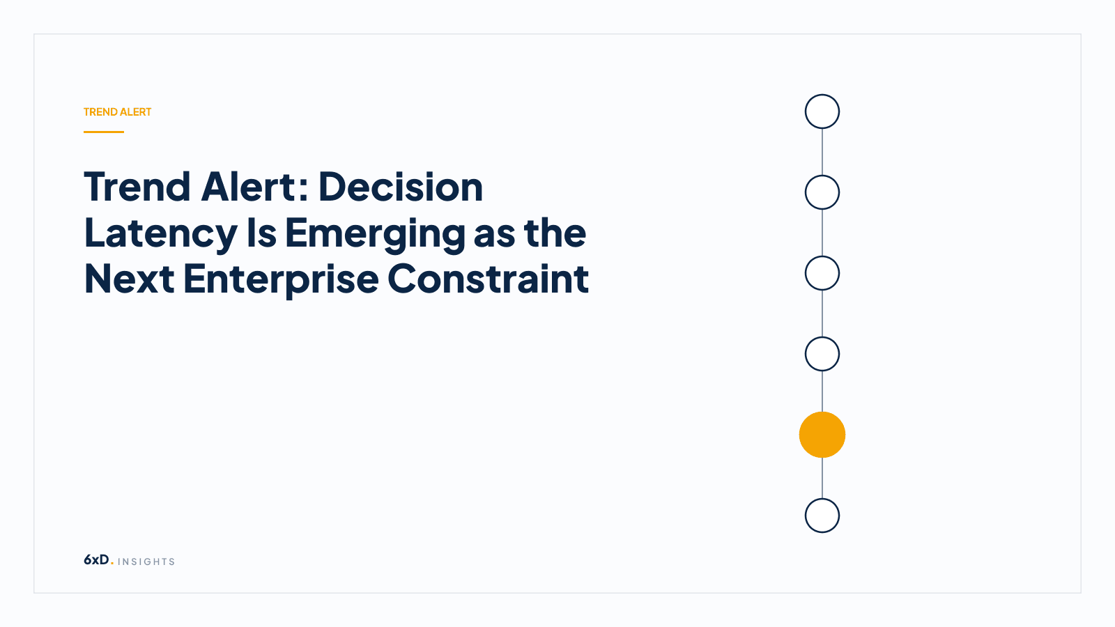 Trend Alert: Decision Latency Is Emerging as the Next Enterprise Constraint
