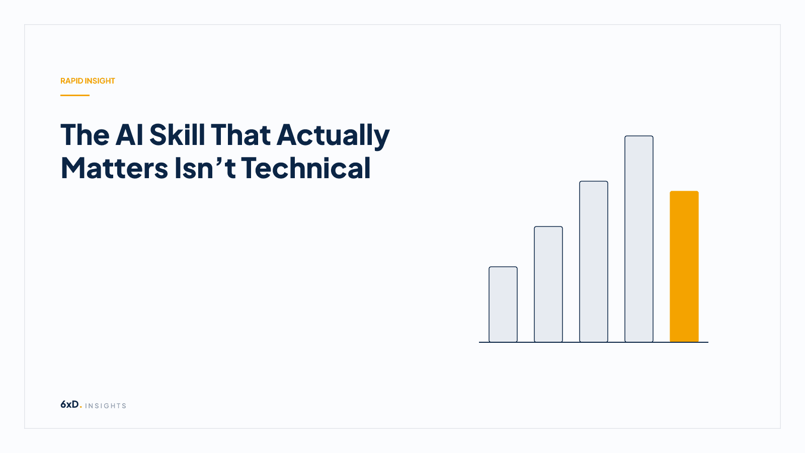 The AI Skill That Actually Matters Isn’t Technical