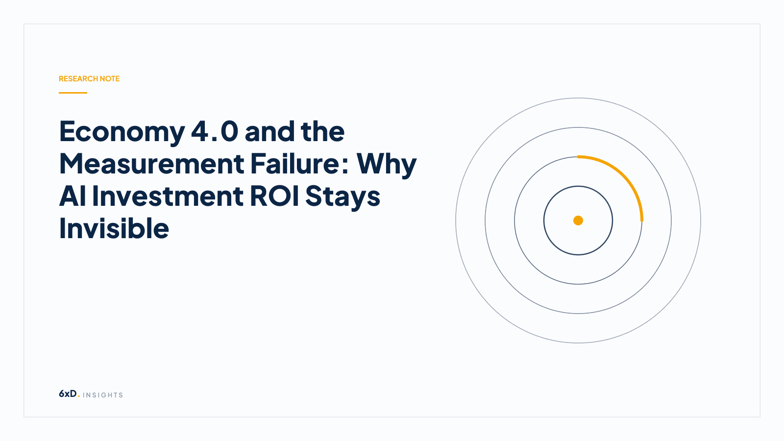Economy 4.0 and the Measurement Failure: Why AI Investment ROI Stays Invisible