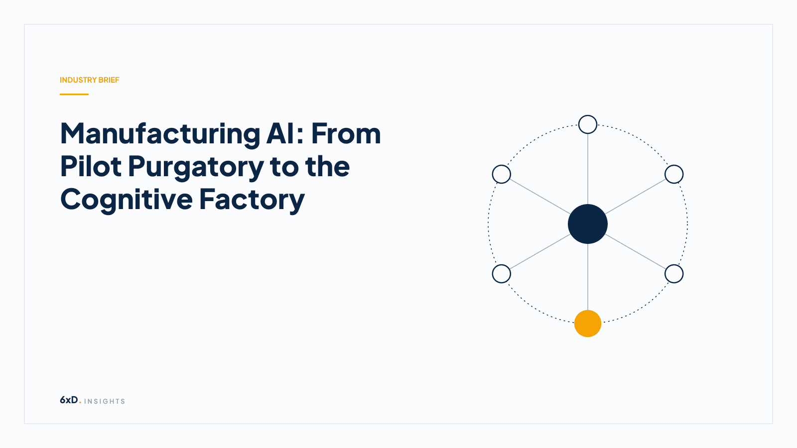 Manufacturing AI: From Pilot Purgatory to the Cognitive Factory