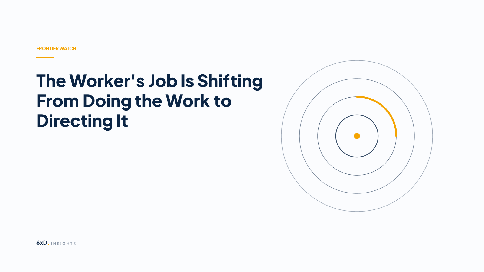 The Worker's Job Is Shifting From Doing the Work to Directing It