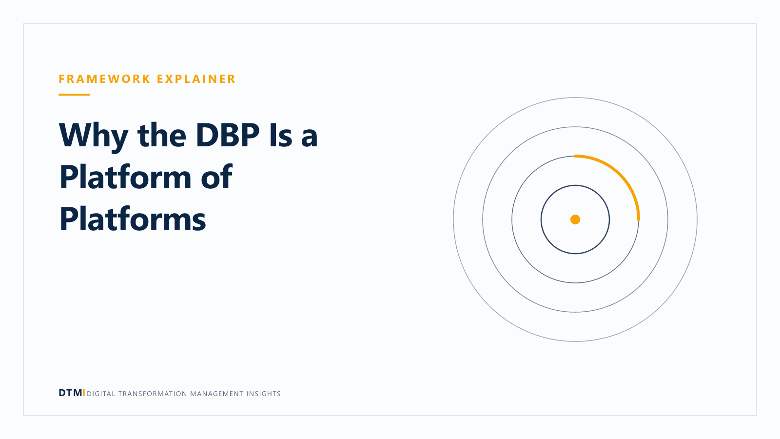 Why the DBP Is a Platform of Platforms