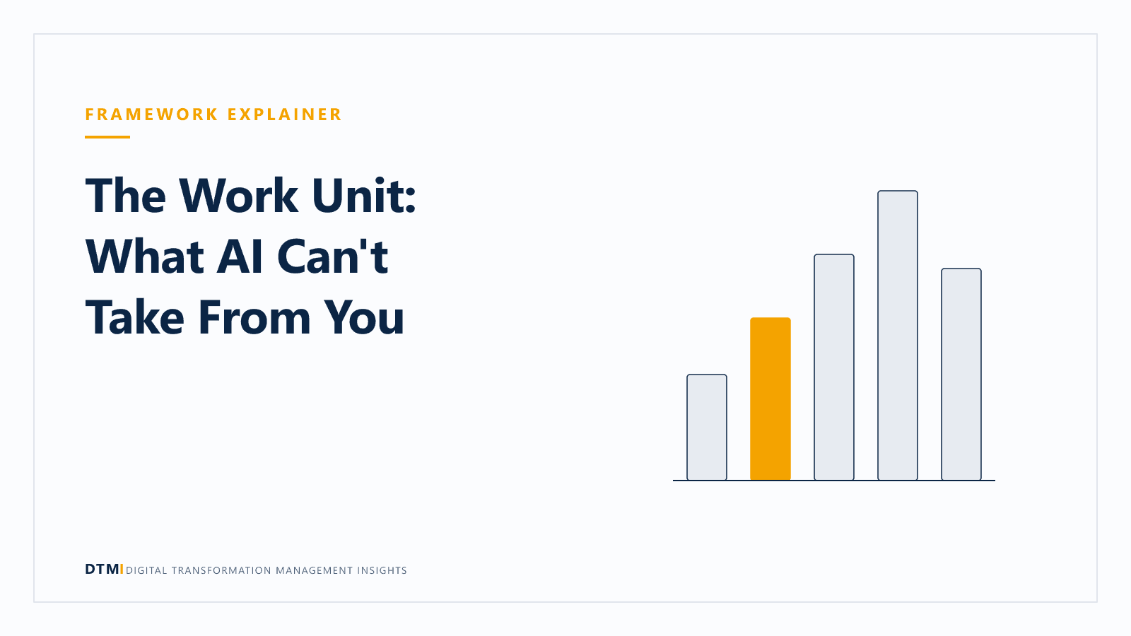 The Work Unit: What AI Can't Take From You